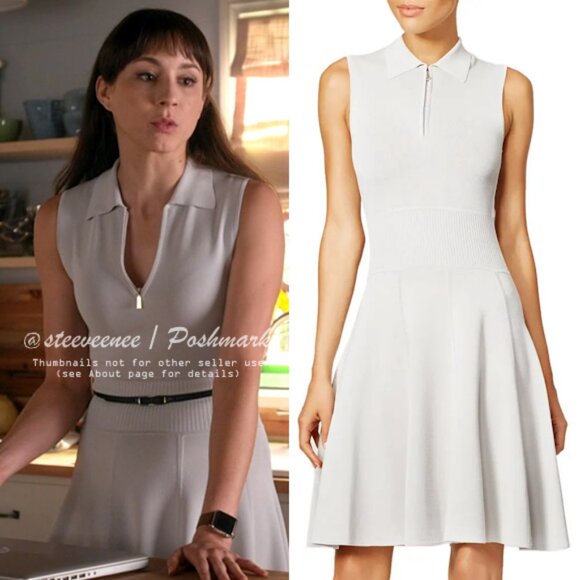 Jason Wu Thuya Knit Polo Dress With Flounce Hem ASO Spencer Hastings - Picture 1 of 12